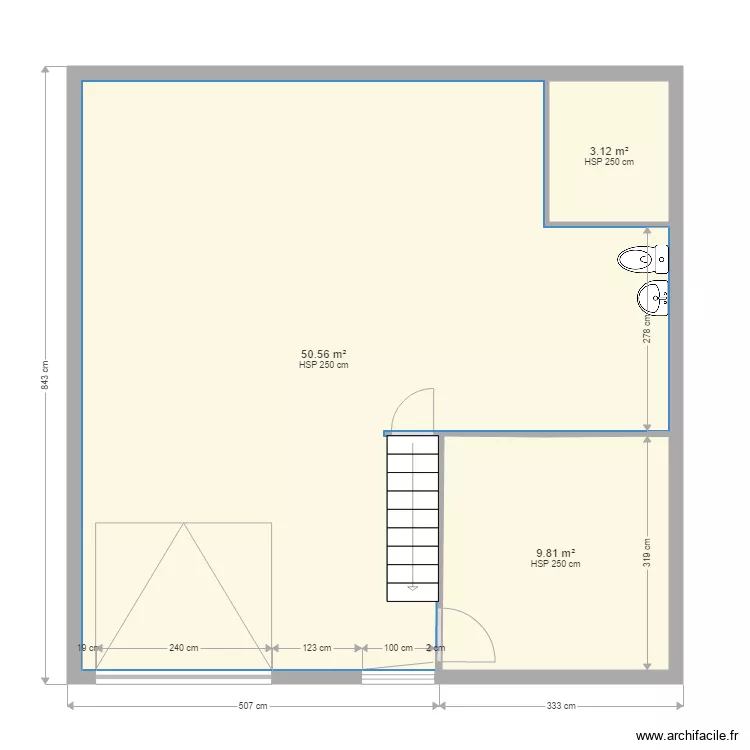 MICHEL SOUS SOL. Plan de 