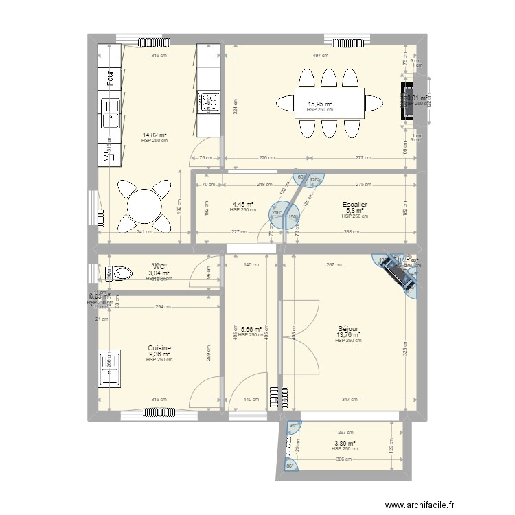 Maison Colombes V1. Plan de 0 pièce et 0 m2