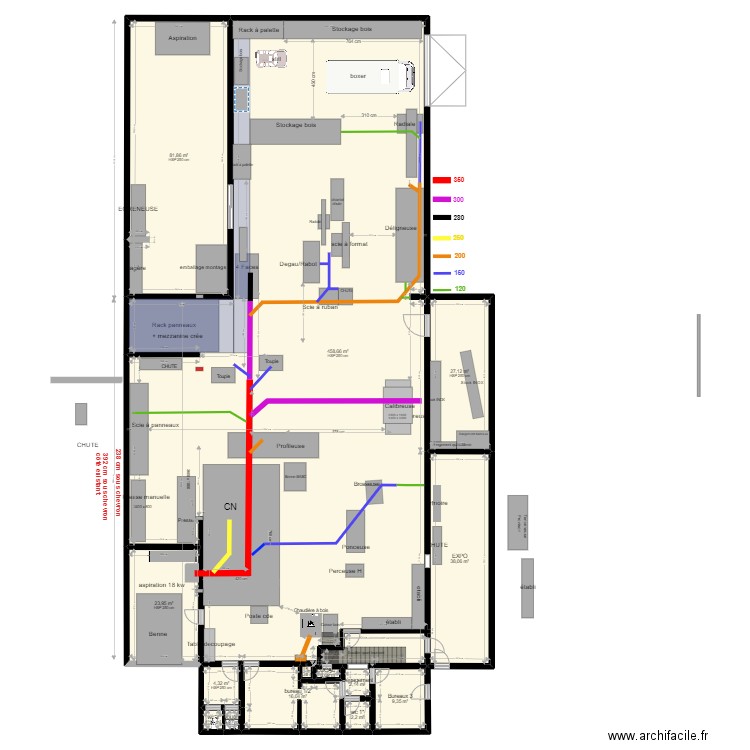 atelier Yann V8. Plan de 14 pièces et 667 m2