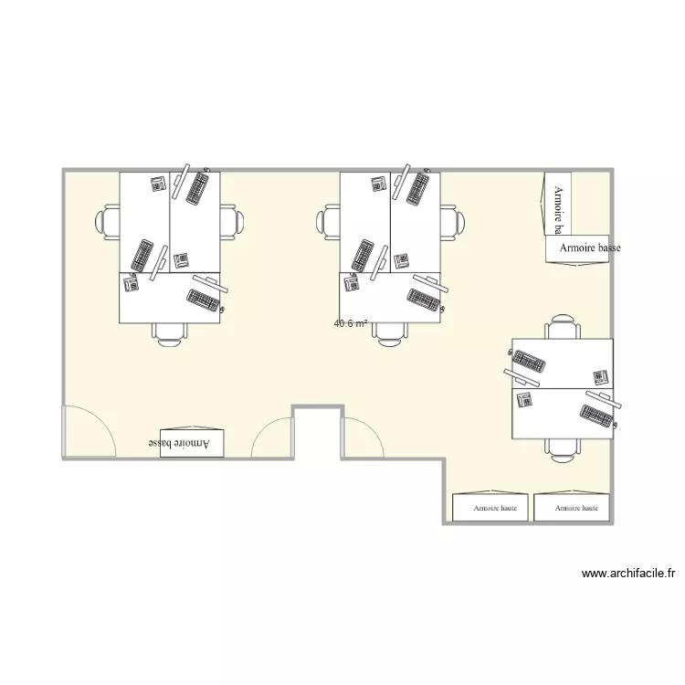 Bureau BE. Plan de Bureau BE. Plan de