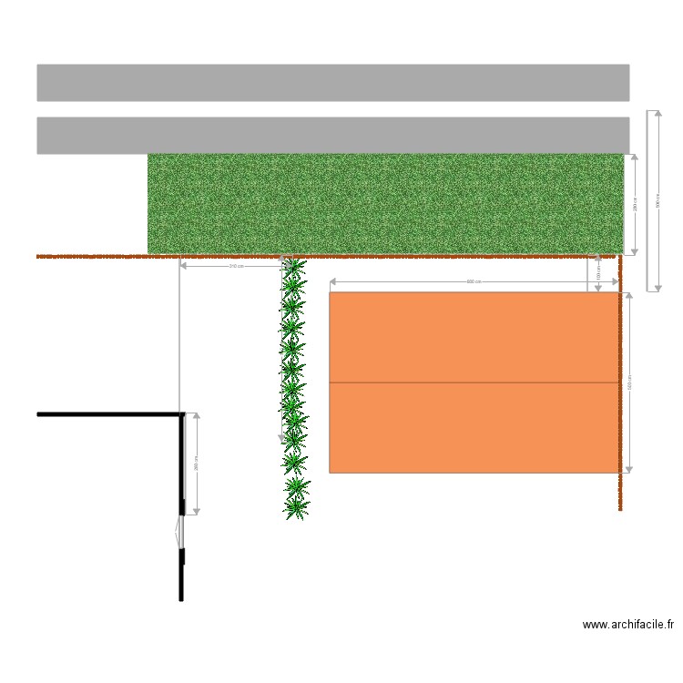 Mezos Carport 8x5m. Plan de 0 pièce et 0 m2