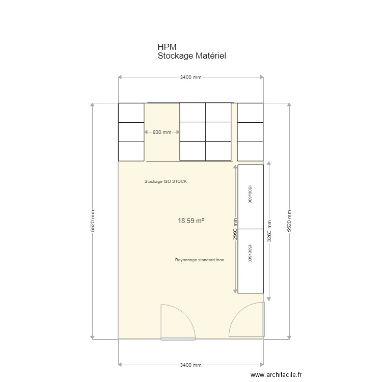 HPM Stockage Matériel. Plan de 0 pièce et 0 m2