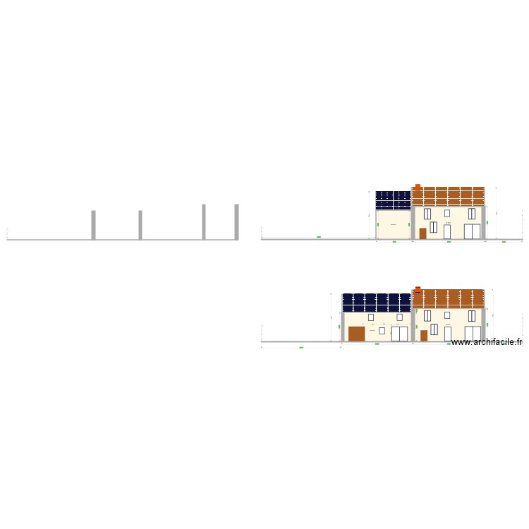 Plan de coupe. Plan de 0 pièce et 0 m2