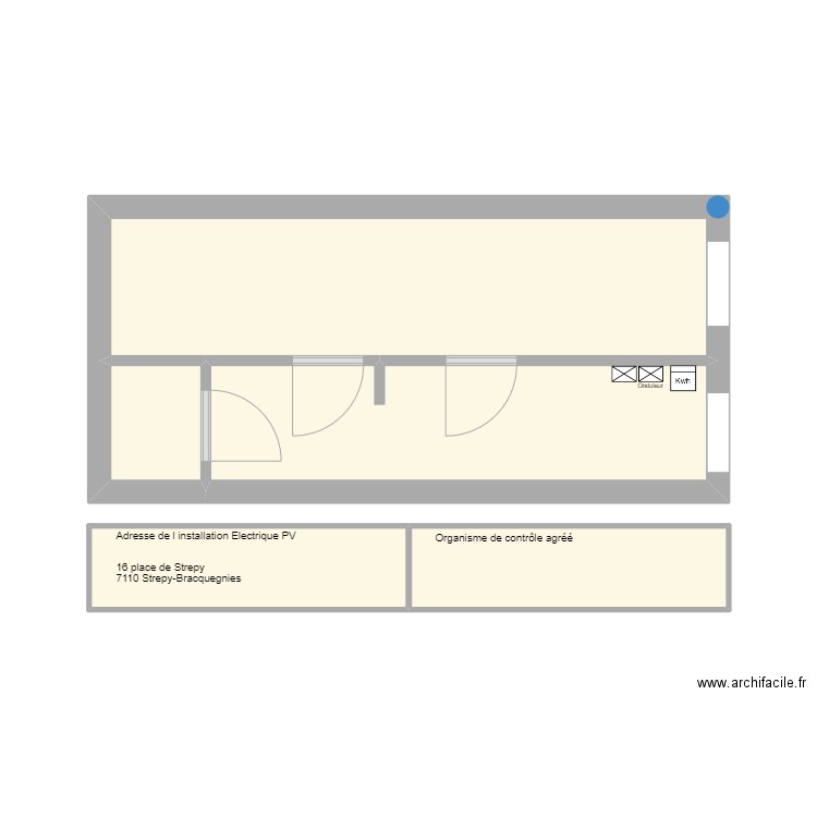 maman Nico. Plan de 5 pièces et 26 m2