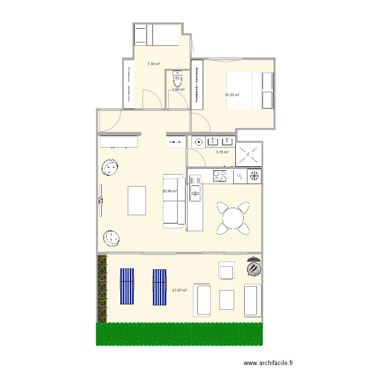 Californie  verrière table. Plan de 0 pièce et 0 m2