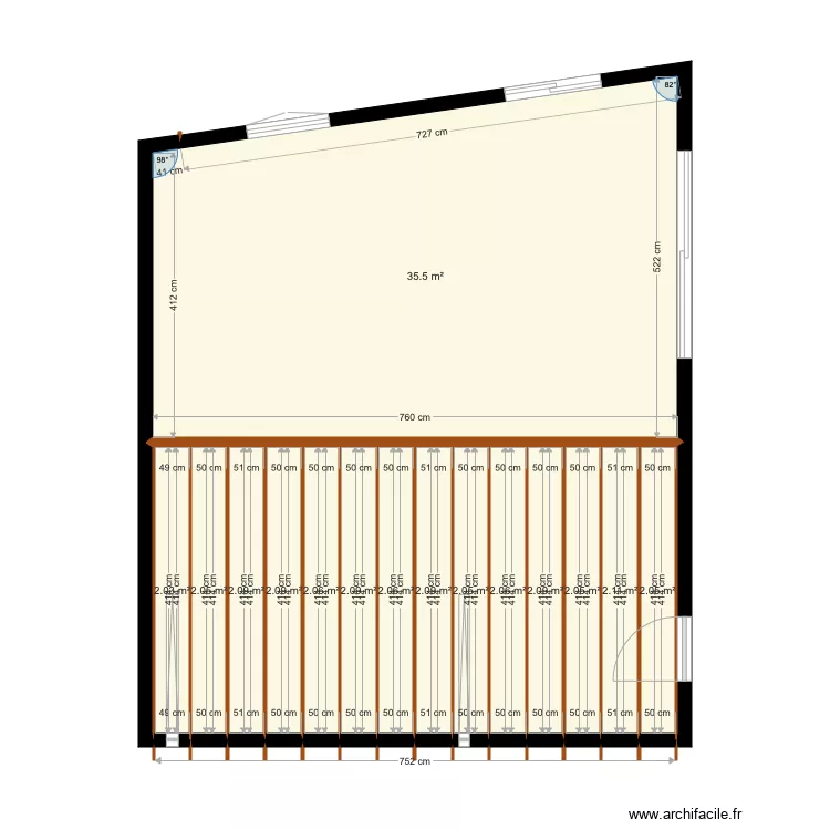 GARAGE charpente. Plan de 