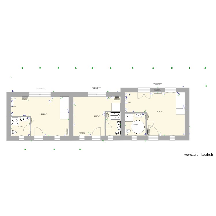 Guimaec Dependance RDC Electricité. Plan de 0 pièce et 0 m2