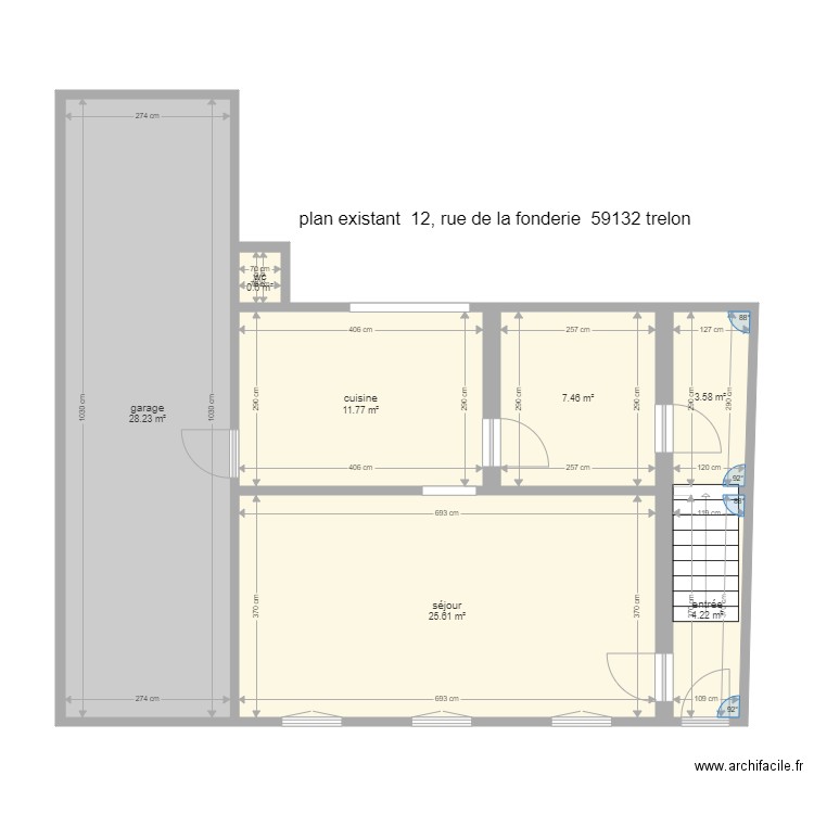 fonderie. Plan de 0 pièce et 0 m2