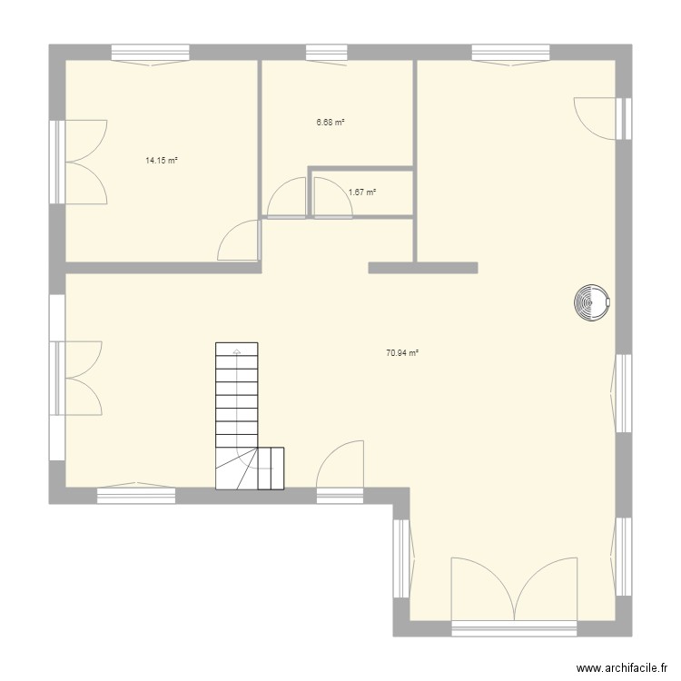 VilleEsNoe Maison RDC fini. Plan de 0 pièce et 0 m2