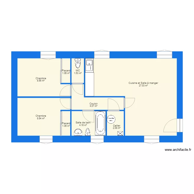 Appartement Presbyt&egrave;re 2. Plan de 