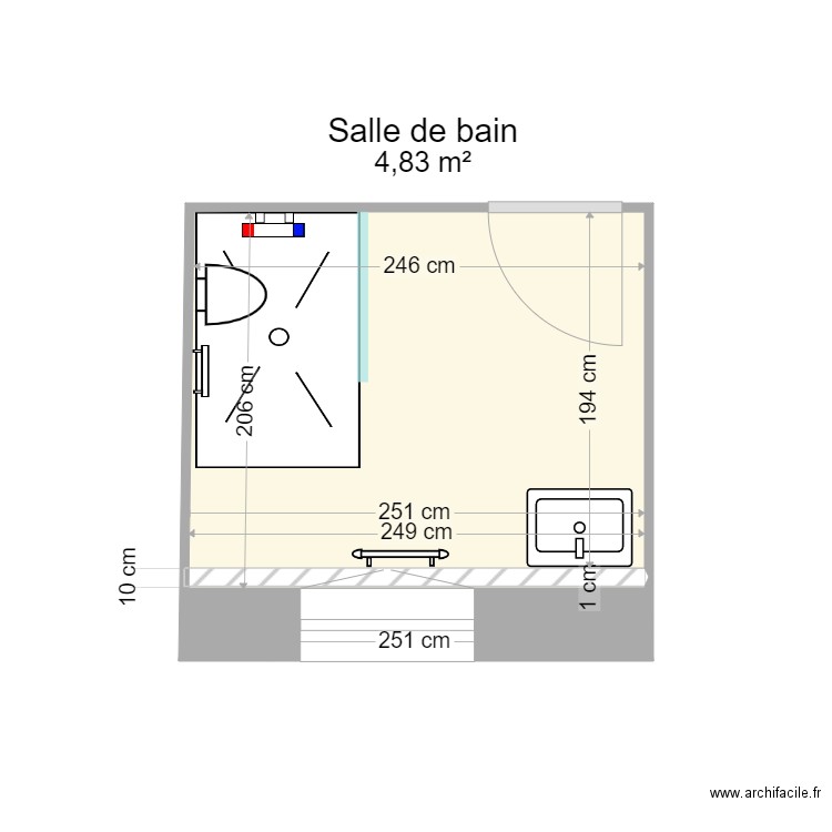 CLAVELLOUX. Plan de 11 pièces et 101 m2