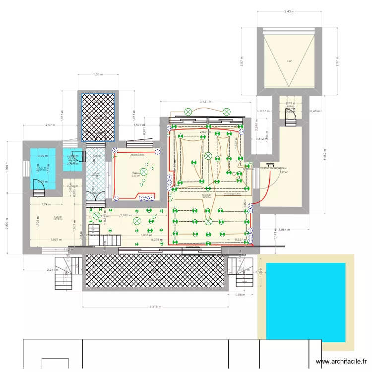 plan electricte  178 . Plan de 