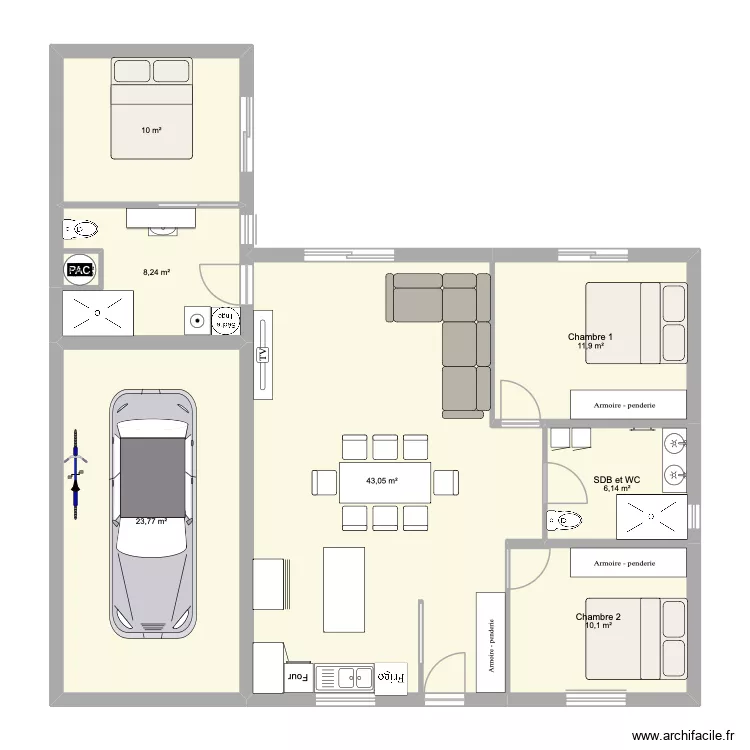 MAISON CHAMBRE 2 LO7 67. Plan de 8 et 114 m² MAISON CHAMBRE 2 LO7 67. Plan de 8 et 114 m²