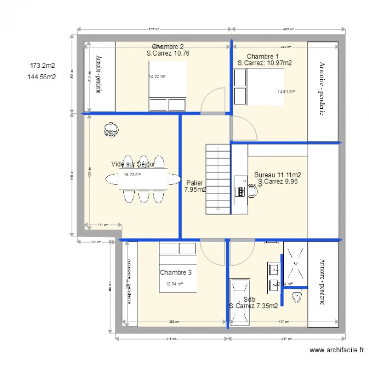 rossy 7 fortement élargie. Plan de 0 pièce et 0 m2