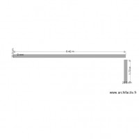 pla n de coupe mur de soutènement et de clôture