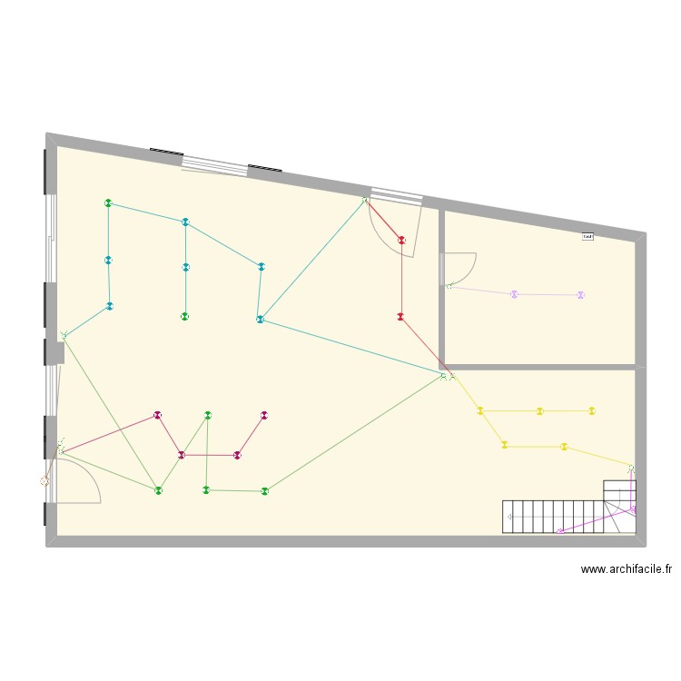 ST Hilaire RDC. Plan de 1 pièce et 122 m2