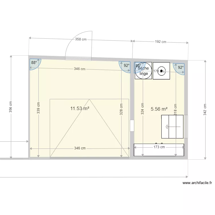 Lits Garage. Plan de 