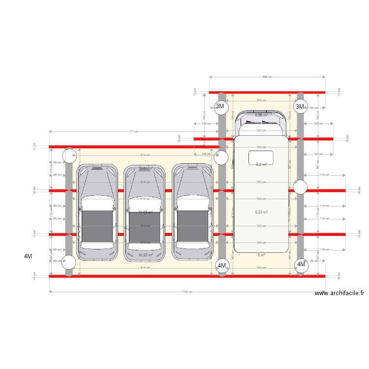 TASTET CARPORT. Plan de 0 pièce et 0 m2