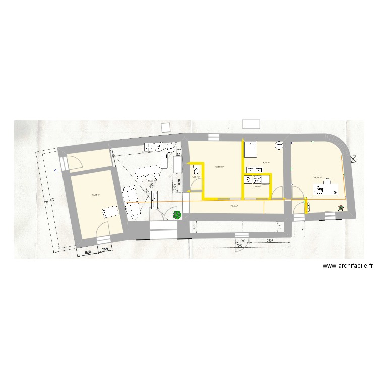 Légny. Plan de 0 pièce et 0 m2