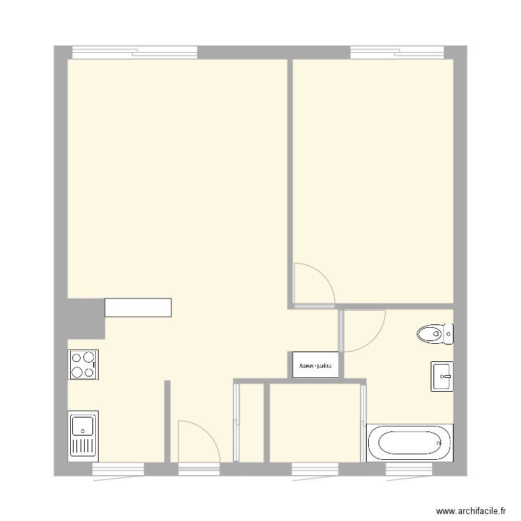 Plan 28 Colonel Rozanoff 3ème étage. Plan de 0 pièce et 0 m2