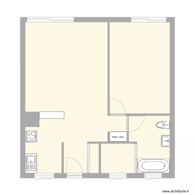 Plan 28 Colonel Rozanoff 3&egrave;me &eacute;tage. Plan de 