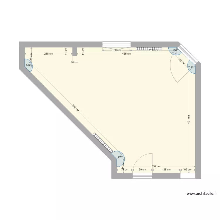 ma chambre c&ocirc;t&eacute;e. Plan de 