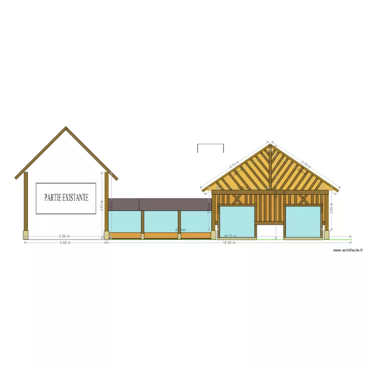 FACADE SUD OUEST 1. Plan de 