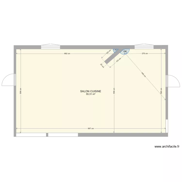 PLAN VIDE SALON CUISINE JANVIER 19 1. Plan de PLAN VIDE SALON CUISINE JANVIER 19 1. Plan de