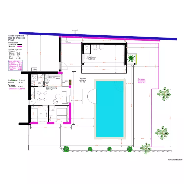Studio Picholine Projet  02 18 4. Plan de 
