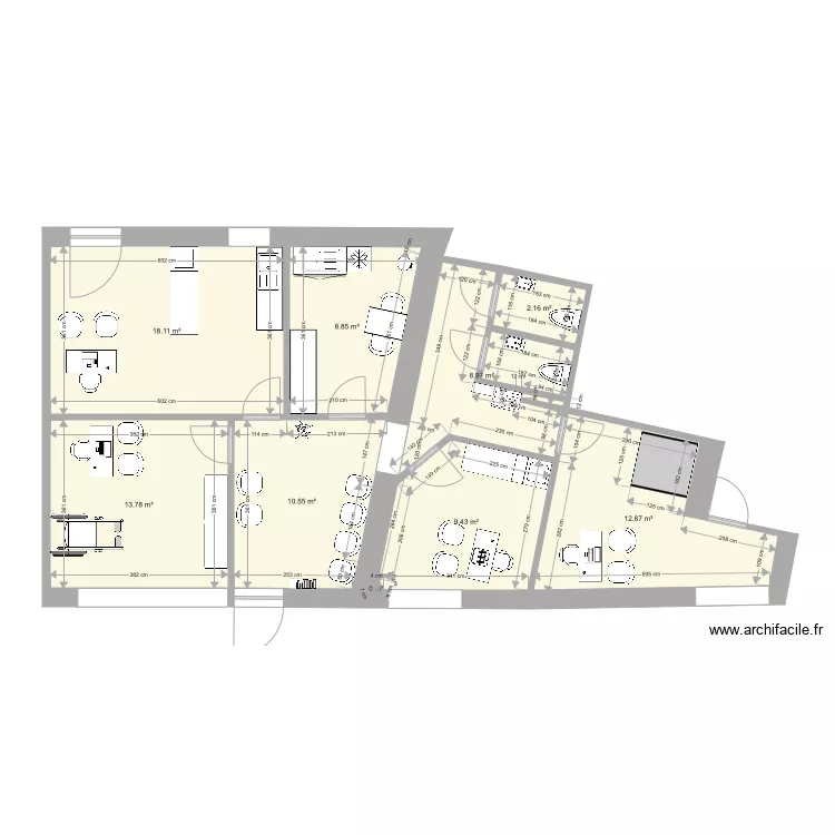 Grenier Julie. Plan de 