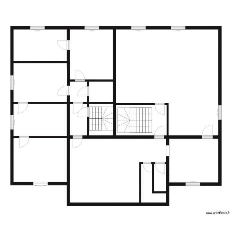 Etage. Plan de 0 pièce et 0 m2