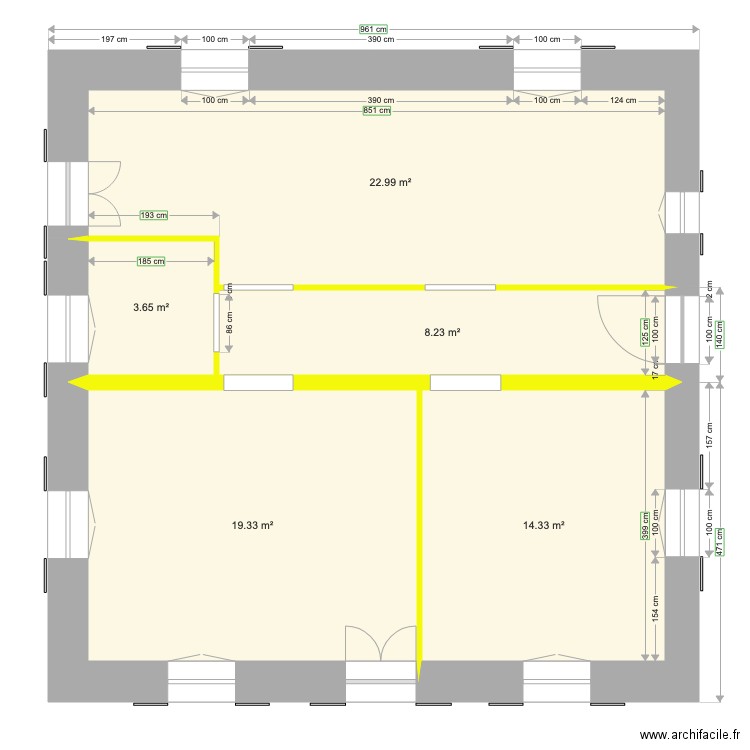 Etage 2 pour escalier. Plan de 0 pièce et 0 m2