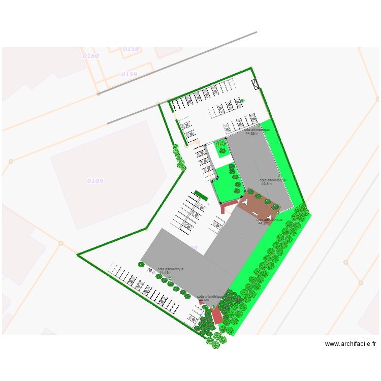 st t plan masse. Plan de 1 pièce et 388 m2