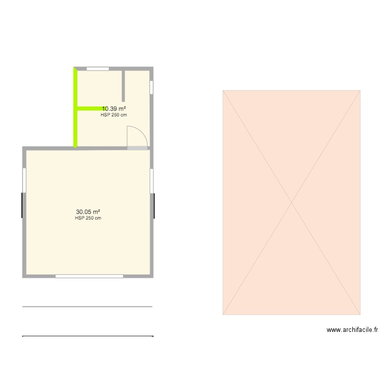 Bungalow ok2 gauche. Plan de 0 pièce et 0 m2