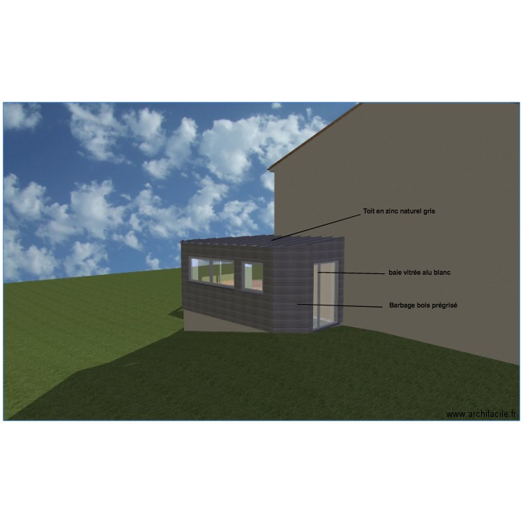 DP4 projet pignon Est. Plan de 0 pièce et 0 m2