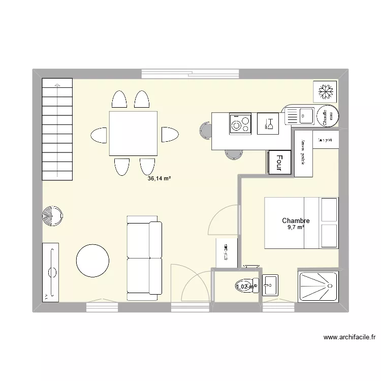 Maison3. Plan de 