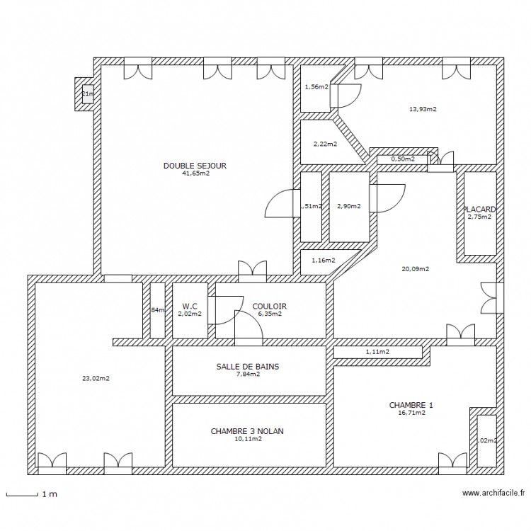 VOLTAIRE. Plan de 0 pièce et 0 m2