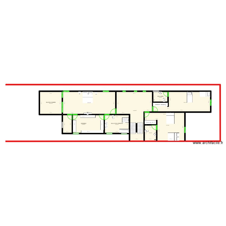 Ma Maison1. Plan de 9 pièces et 189 m2