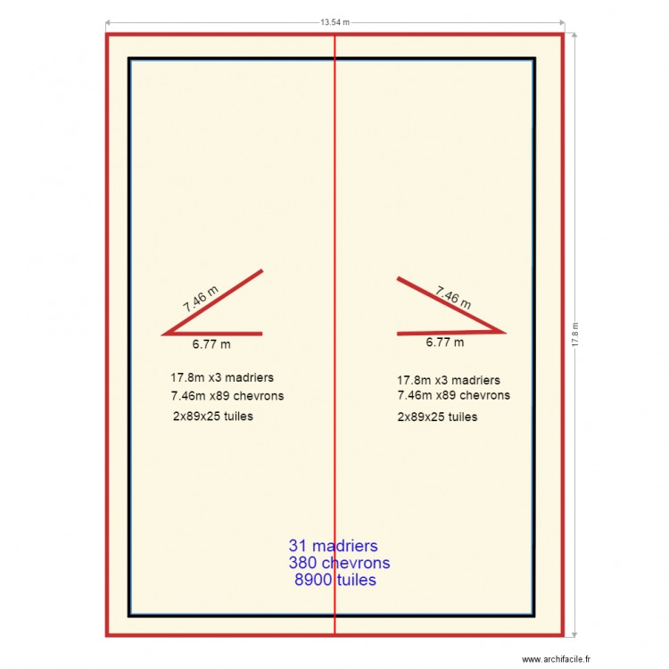 premier hangar toiture. Plan de 0 pièce et 0 m2