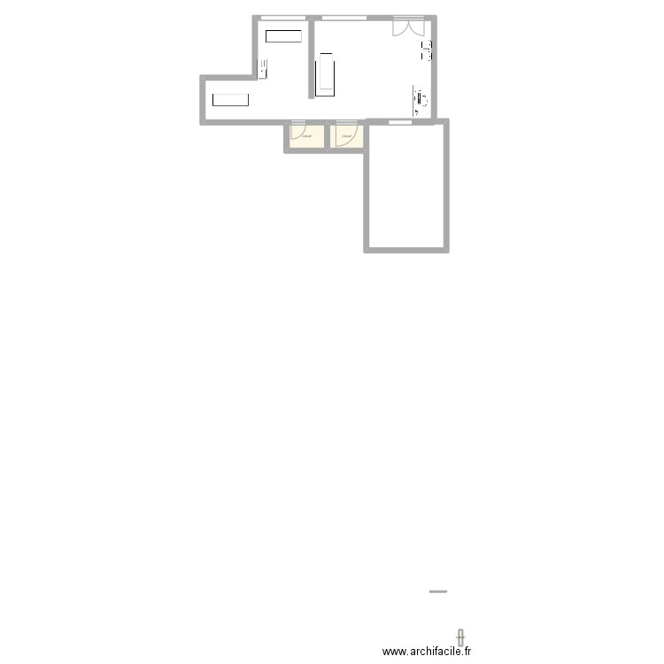 chambre1. Plan de 4 pièces et 89 m2