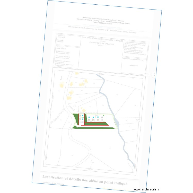 Projet Dumaine FRANCOIS. Plan de 0 pièce et 0 m2