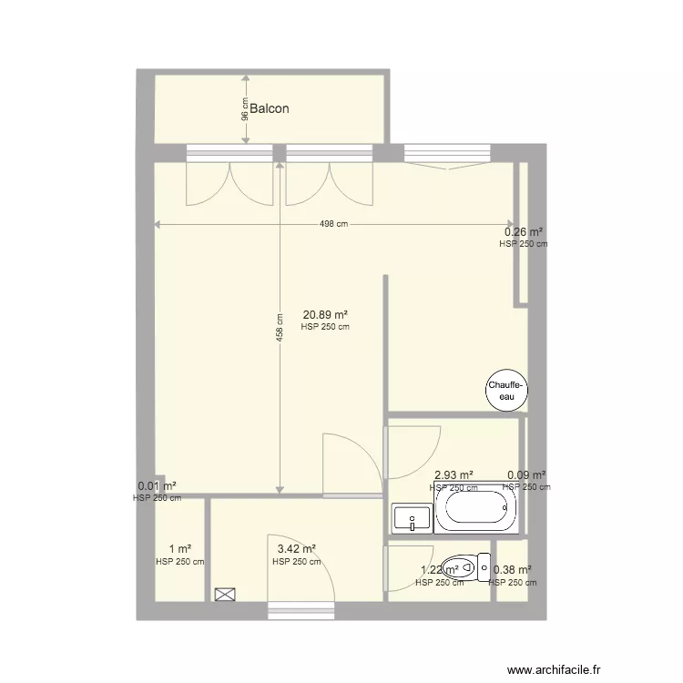 Appart Gilda. Plan de 