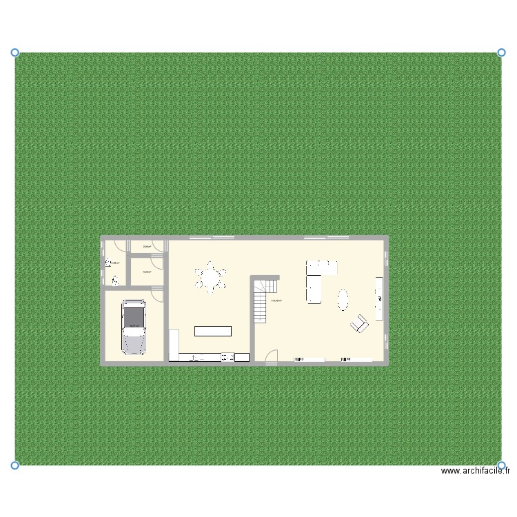 maison. Plan de 5 pièces et 143 m2