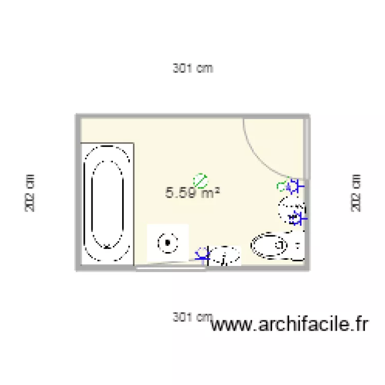 Terrasse. Plan de 