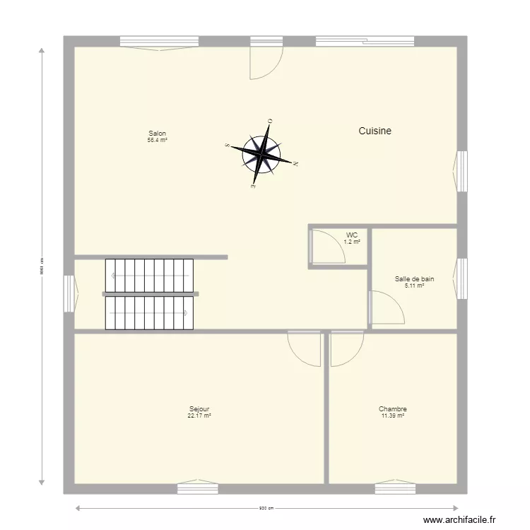 MAISSE SAVIGNEUX. Plan de 