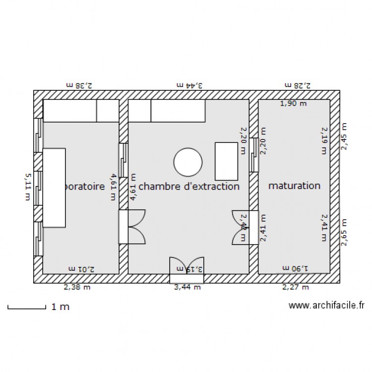 miellerie. Plan de 0 pièce et 0 m2