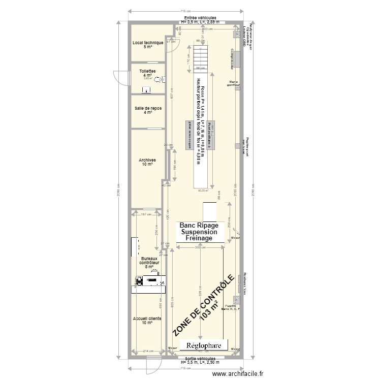 CCT VL Point Contrôle Coignières. Plan de 0 pièce et 0 m2