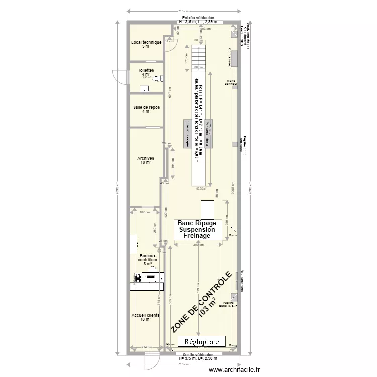 CCT VL Point Contr&ocirc;le Coigni&egrave;res. Plan de 