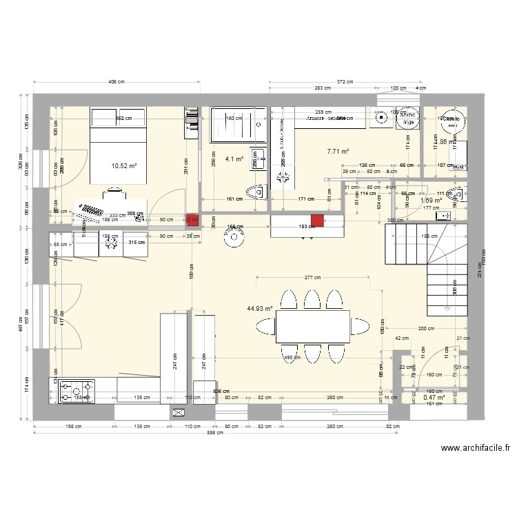 maison RDC option 1. Plan de 0 pièce et 0 m2