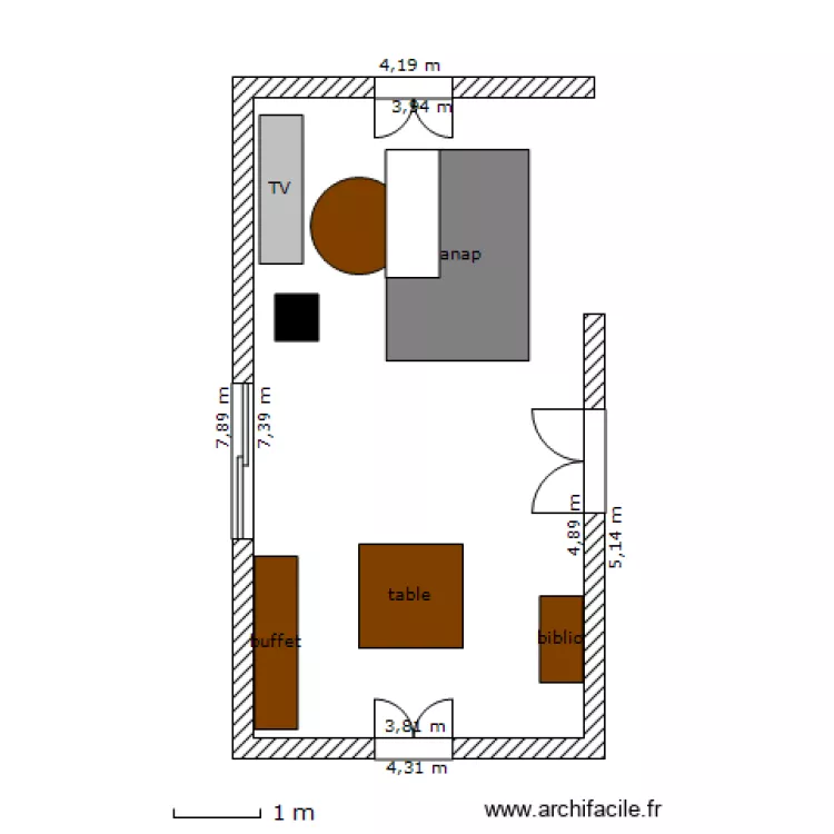 salon. Plan de salon. Plan de